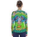 Supersonic Cosmic Galaxy Eyes V-Neck Long Sleeve Top View2