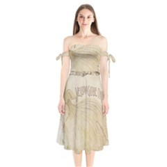 Background 1776456 1280 Shoulder Tie Bardot Midi Dress by vintage2030