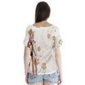 Background 1775358 1920 V-Neck Flutter Sleeve Top View2