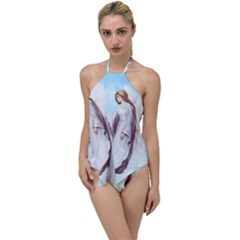 Background 1660365 1920 Go With The Flow One Piece Swimsuit by vintage2030