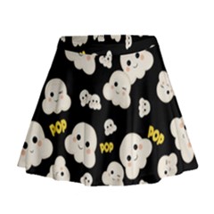 Cute Kawaii Popcorn Pattern Mini Flare Skirt by Valentinaart