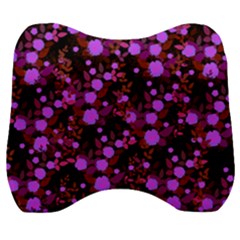 Purple Red  Roses Velour Head Support Cushion by snowwhitegirl