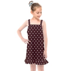 Little  Dots Maroon Kids  Overall Dress by snowwhitegirl