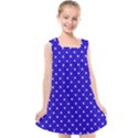 Little  Dots Royal Blue Kids  Cross Back Dress View1