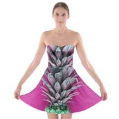 Green Pineapple Strapless Bra Top Dress by snowwhitegirl