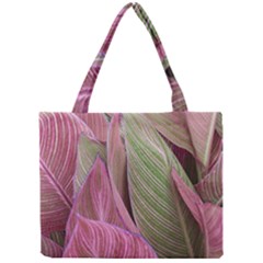 Pink Leaves Mini Tote Bag by snowwhitegirl