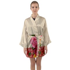 Flower 1646035 1920 Long Sleeve Kimono Robe by vintage2030