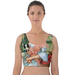 Vintage 1501591 1920 Velvet Crop Top by vintage2030