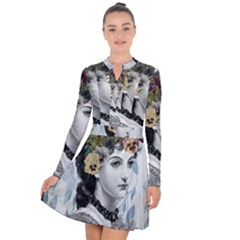 Vintage 1229006 1920 Long Sleeve Panel Dress by vintage2030