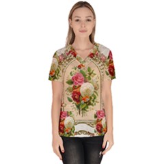 Ornate 1171143 1280 Women s V-neck Scrub Top by vintage2030