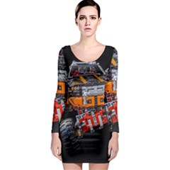 Monster Truck Lego Technic Technic Long Sleeve Bodycon Dress by Sapixe