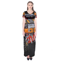 Monster Truck Lego Technic Technic Short Sleeve Maxi Dress by Sapixe