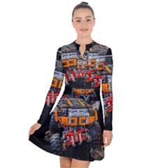 Monster Truck Lego Technic Technic Long Sleeve Panel Dress by Sapixe