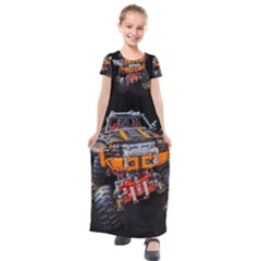 Monster Truck Lego Technic Technic Kids  Short Sleeve Maxi Dress by Sapixe