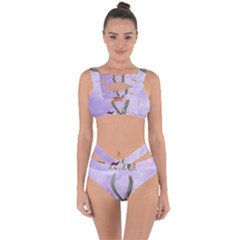 Cute Little Pegasus With Butterflies Bandaged Up Bikini Set  by FantasyWorld7