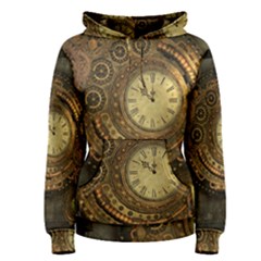 Awesome Steampunk Design, Clockwork Women s Pullover Hoodie by FantasyWorld7