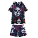 Mexican Skull Lady Kids  Swim Tee and Shorts Set View2