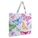 Butterfly Butterflies Vintage Zipper Large Tote Bag View2