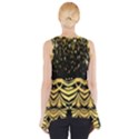 Black Vintage Background With Golden swirls By FlipStylez Designs  Side Drop Tank Tunic View2