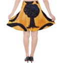 Ceramic Tree Smudge Velvet High Waist Skirt View2