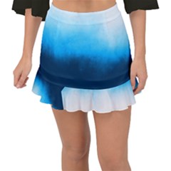 Ombre Fishtail Mini Chiffon Skirt by Valentinaart