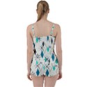 Atomic Era Diamonds (Turquoise) Tie Front Two Piece Tankini View2