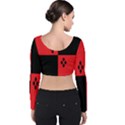 Harley Velvet Long Sleeve Crop Top View2