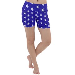 Day Independence July Background Lightweight Velour Yoga Shorts by Simbadda