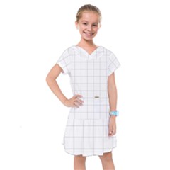 Pie Cooling On The Window Pane Pattern Kids  Drop Waist Dress by emilyzragz