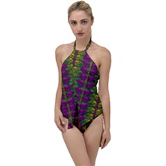 Butterfly Liana Jungle And Full Of Leaves Everywhere Go With The Flow One Piece Swimsuit by pepitasart