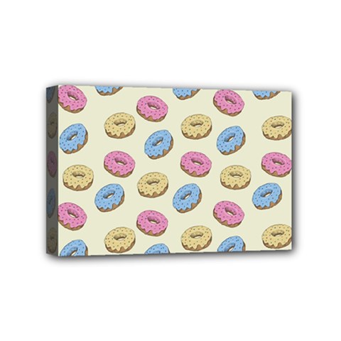 Donuts Pattern Mini Canvas 6  X 4  (stretched) by Valentinaart