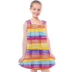 Background Abstract Kids  Cross Back Dress by Simbadda