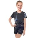 New York Skyline New York City Kids  Mesh Tee and Shorts Set View1