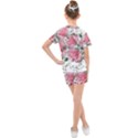 Carnations Flowers Nature Garden Kids  Mesh Tee and Shorts Set View2