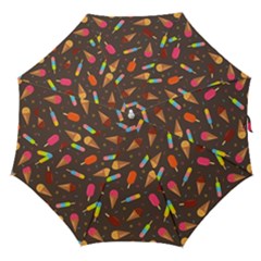 Ice Cream Pattern Seamless Straight Umbrellas by Celenk