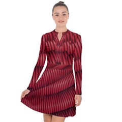 Tube Plastic Red Rip Long Sleeve Panel Dress by Celenk