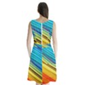 RAINBOW Sleeveless Waist Tie Chiffon Dress View2