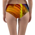 Orange Pink Sketchy Abstract Arch Reversible Mid-Waist Bikini Bottoms View2