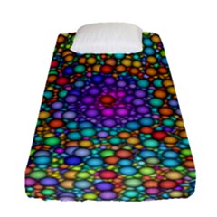 Points Mandala Kaleidoscope Fitted Sheet (single Size) by Simbadda