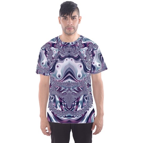 Pattern Fractal Art Artwork Design Men s Sports Mesh Tee by Simbadda