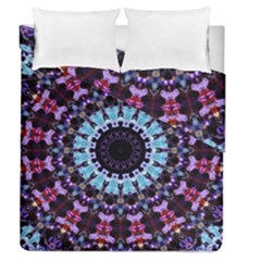 Kaleidoscope Shape Abstract Design Duvet Cover Double Side (queen Size) by Simbadda