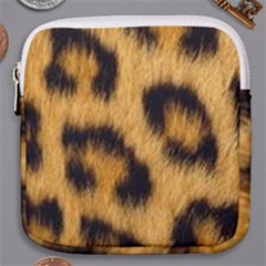 Animal Print Leopard Mini Square Pouch by NSGLOBALDESIGNS2
