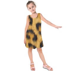 Animal Print 3 Kids  Sleeveless Dress by NSGLOBALDESIGNS2