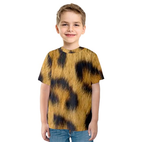 Leopard Print Kids  Sport Mesh Tee by NSGLOBALDESIGNS2