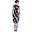 Zebra print Sleeveless Velvet Midi Dress View2