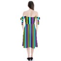 Retro Stripe 1 Version 3 Shoulder Tie Bardot Midi Dress View2