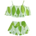 Autumn Pattern Kids  Off Shoulder Skirt Bikini View2