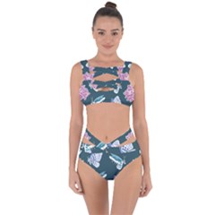 Butterfly  Bandaged Up Bikini Set  by Hansue