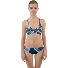 Butterfly  Wrap Around Bikini Set by Hansue