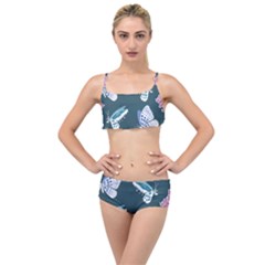 Butterfly  Layered Top Bikini Set by Hansue